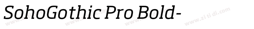 SohoGothic Pro Bold字体转换